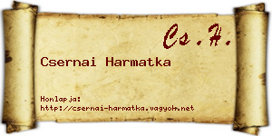 Csernai Harmatka névjegykártya